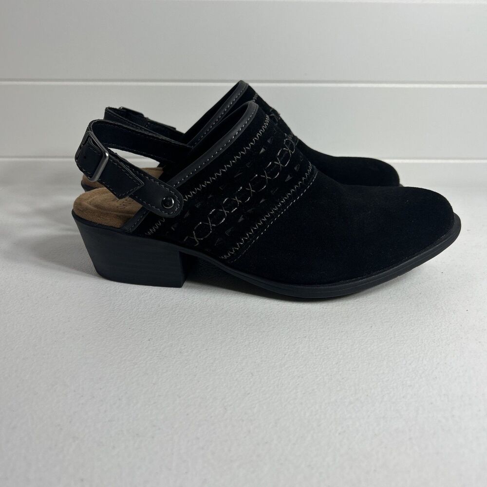 Earth Origins Women’s Shoes Size 8 M Black Cady Slingback Clogs Mules